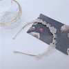 AKOAK 1 Pack Pearl Crystal Flower Hair Band, French Vintage Super Fairy Tiara, Thin Silver Flower Leaf Crown Hair Band Accessories Tiara Bride Bridesmaid