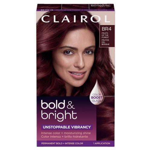 Clairol Bold & Bright Permanent Hair Dye, BR4 Fruits of the Forest Hair Color, Pack of 1