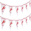 13.1 ft Crawfish Pennant Banner Mardi Gras Hanging Banner Decorations for Crawfish Party Supplies (3 Pack)