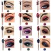 OVIQERKI 18 color eyeshadows stick shimmer,Highlighter waterproof eyeshadow pen,Colour pop eye makeup (Rose Gold # 03)