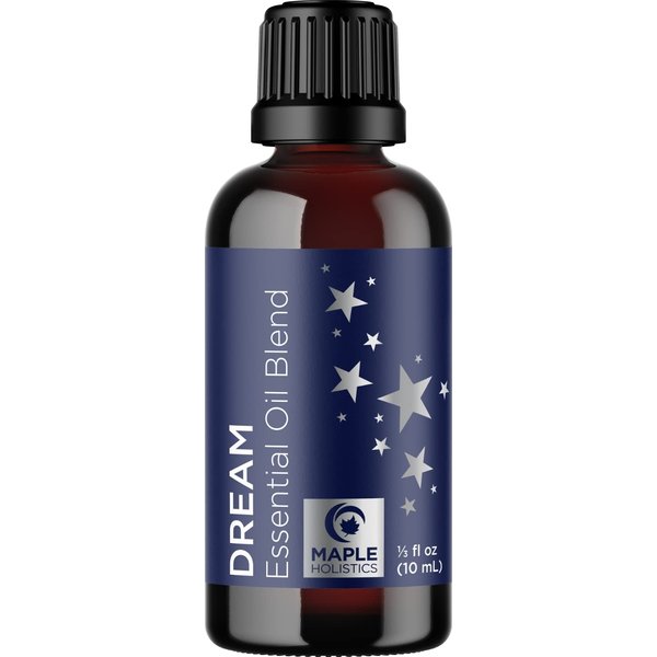 Sleep Essential Oil Blend for Diffuser - Dream Essential Oil for Diffusers Aromatherapy and Wellness with Ylang-Ylang Clary Sage Roman Chamomile and Lavender Essential Oil for Nighttime Support 10mL