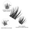 Lash Clusters,144pcs D Curl Individual Lashes Mix Style Lash Extension, Eyeberly Cluster Lashes Natural Look Eyelash Extensions 10/12/14/16mm Mix Length 2 In 1 DIY Wispy Lashes at Home (Dream&Crown)