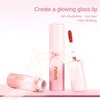 Novo Glassy Lip Gloss offers a hydrating, non-sticky shine for a natural look, keeping lips moisturized and vibrant all day long. (716#Warm-toned Creamy Apricot Orange, Net weight: 3.5 grams)