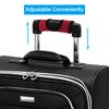 Cosmos 5 Pcs Neoprene Luggage Handle Wrap Soft Grip Handle Cover Luggage Identifier with Hollow Design for Push-Button Handle Trolley Handle and Travel Suitcase Trolley Case (Multi Color)