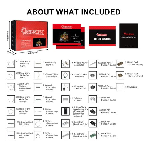 BRIKSMAX Led Lighting Kit for Creator Expert Boutique Hotel - Compatible with Lego 10297 Building Blocks Model- Not Include The Lego Set