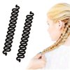 AnHua 2 Pcs Girl Women Easy Braider,Twist Plait Wave Hair Braiding Tool Holder Centipede Shape Hair Clip Hairstyle Tool Hair Accessories