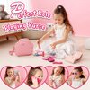Graceduck Little Girls Purse with Play Makeup Kit, Kids Pretend Play Handbag Wallet Sunglasses Keys Credit Card with Pink Cosmetics Accessories Toddler Princess Birthday Gift Age 3 4 5 6 7 8 Year Old