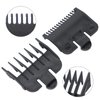 Professional Hair Clipper Guards Guides, 2Pcs 1.5mm 4.5mm Cutting Guides Hair Guards Combs Replacement Hair Trimmer Supply for Hair Clippers Trimmers Attachment (Black)