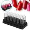 Saluaqui 12pcs Plastic Lipstick Sample Tube Mini Lip Balm Empty Tube DIY Cosmetic Tool, Refillable Empty Lip Balm Gloss Containers Bottles for Women DIY Makeup