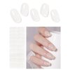 AutyaMee Semi Cured Gel Nail Strips (Jelly White)-20 PCS Gel Nail Stickers | Gel Nail Wraps | UV Light Required, Salon Quality & Easy to Use