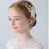 Flower Girl Hair Accessory Pearls White Floral Cute Elegant Hair Pin for Bridesmaid Wedding Dress Shows Children' Day Party