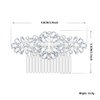 Women's Rhinestone Crystal and Pearl Vine Bridal Comb, Wedding or Prom Hair Side Combs Art Deco Accessory for Women, Brides Hair Accessories / Gift Box