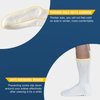 Bulinlulu Extra Width Socks for Swollen Feet-4 Pairs Hospital Grip Socks,Bariatric Socks,Diabetic Socks for Women Men 13-15,Lymphedema Socks-4 Black