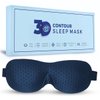 Samadhaan 3D Contoured Eye Mask for Sleeping | Sleep Mask for Side Sleepers | Eyelash Extensions with Velcro Closure | Shade Cover | Eye Sleeping Mask | Flight Essential | Blue | Concave Molded