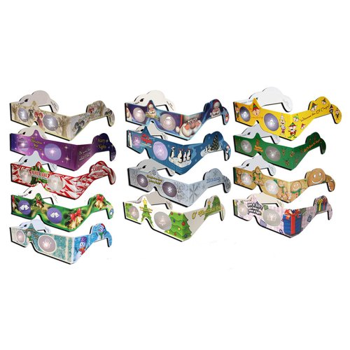 23 Pairs Holiday Eyes (TM) XMAS Glasses - Jingle Bells - Ships Flat