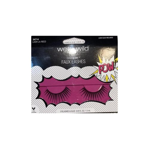 Wet n Wild Coloricon Faux Lashes, Lash La-Reed Style, Includes Lash Glue, 0.05 fl oz