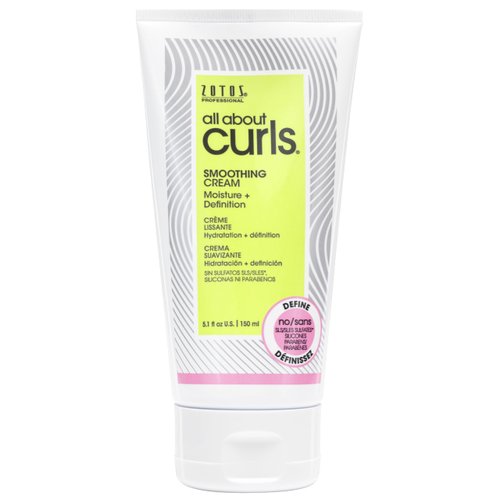 ALL ABOUT CURLS Smoothing Cream | Controllable Definition | Define, Moisturize, De-Frizz | All Curly Hair Types | Vegan & Cruelty Free | Sulfate Free | 5.1 Fl Oz