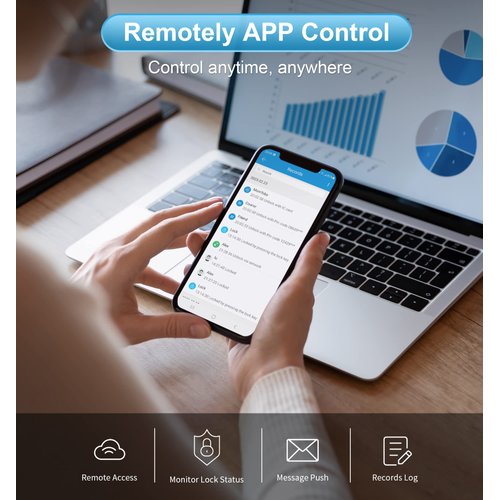 Veise G2 Gateway, Smart Lock WiFi Gateway, Paired with Smart Door Lock to Realize APP Remote Control, Compatible with DD Lock APP and TT Lock APP