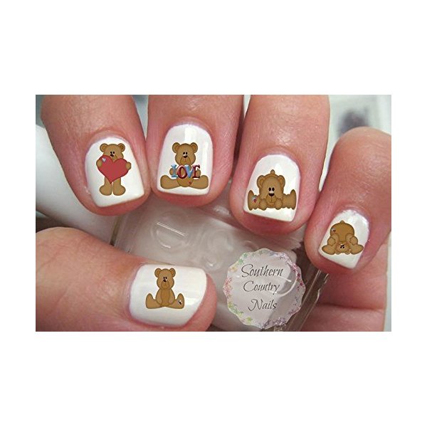 Cute Love Bears Nail Art Decals