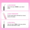 DIY Lash Extension Kit Lash Bond and Seal Lash Clusters Kit ? Pcs Cluster Lashes D Curl with Lash Tweezers for Individual Lashes Kit Eyelash Extension Kit at Home (Kit 40D+50D-0.07D, 8-16mm)