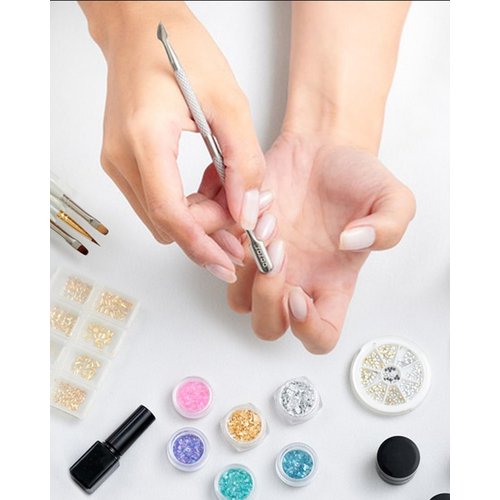 BEZOX Cuticle Pusher - Stainless Steel Cuticle Stick & UV Gel Nail Polish Remover Tool - Professional Double-Ended Cuticle Trimmer Manicure Tool for Healthy and Beautiful Nails