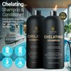 INFINA ESSENTIALS Chelating Hard Water Shampoo and Conditioner Set with Chelactik-3 & Rosemary Oil - Color Safe Metal Detox Shampoo and Conditioner for Mineral Build-Up & Swimmers Hair - 16 fl oz each