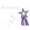 Lovelyshop Lavender Crystal Metal Star Fairy Wand with Ribbon for Girls Halloween Decorations