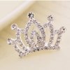 2 Pcs Kids Princess Crown Rhinestone Tiara Hair Comb Crystal Hair Clip Mini Hair Decorations for Girls Teens Toddlers