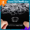 Teenitor Clear Hair Elastics,Clear Rubber Bands for Hair, Clear Hair Ties
