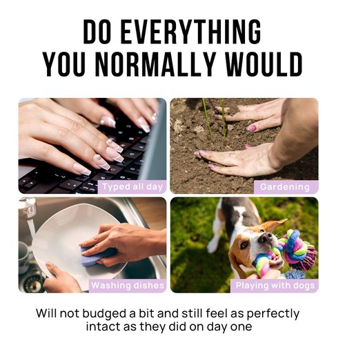 BTArtbox French Tip Press On Nails Almond - Christmas Press on Nails Short, Glue On Nails for Women Gift, Supremely Fit Natural Reusable Stick On Nails in 16 Sizes - 30 Fake Nails Kit, Black French