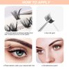 NuAngela Lash Clusters 40D D Curl DIY Lash Extensions 240PCS 8-16MM Individual Lashes Cluster Lashes Natural Eyelash Extensions Indicidual Eyelashes