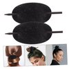 Luxshiny Hair Sticks 3pcs Leather Hair Barrette with Stick Ponytail Holder Pin Hair Tie Slide Oval Shape Hair Pins Hair Stick Clip Hair Accessories for Women Girls Hair Holder