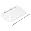 Makeup Palette with Spatula, Rotekt Clear Acrylic Makeup Nail Art Cosmetic Mixing Palette & Stainless Spatula Tool Applicators Set,Nail Holder Display Cosmetic Makeup Palette Tray Accessories