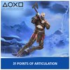 PlayStation God of War Ragnarök, 6” Kratos Action Figure with 5 Accessories, The Shapes Collection, for PS5 Fans & Collectors Ages 17+