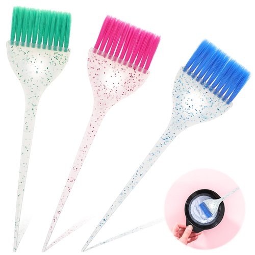 TIESOME 3 Pieces Hair Dye Brush Set, Precision Applicator Brush Coloring and Styling Tint Applica...