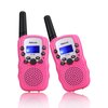 Retevis RT388 Walkie Talkies for Kids,Kids Toys Long Range 2 Way Radio,Kids Walkie Talkie for Birthday Gifts Outdoor Camping Family Trip(Pink 1 Pair)