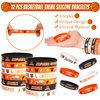 Basketball Party Favors Set 72 PCS Basketball Slap Bracelets Straws Tattoo Stickers Mini Stress Ball Silicone Bracelets Gift Bags for Kids Adults Sports Basketball Birthday Gift Classroom Rewards