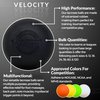 Velocity Massage Lacrosse Ball for Muscle Knots, Myofascial Release, Yoga & Trigger Point Therapy - Firm Rubber Scientifically Designed for Durability and Reliability - Black, 2 Balls