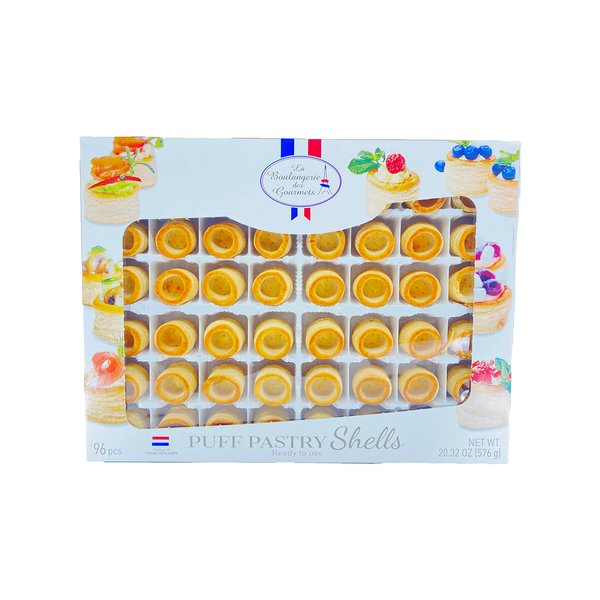 La Boulangerie Des Gourmets Puff Pastry Shells -Ready to Use 20.32 OZ- 96 pcs