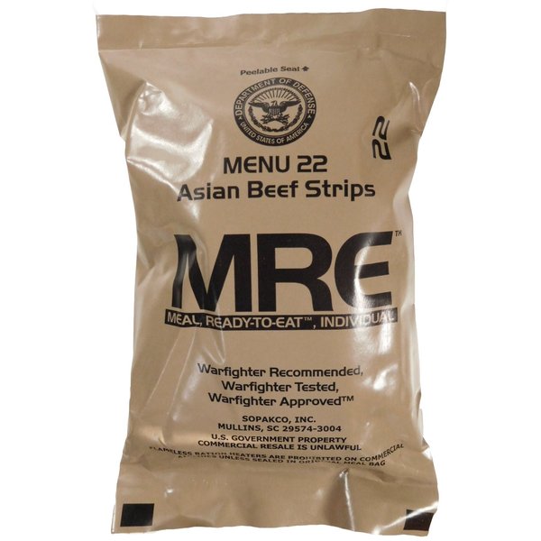 MREs (Meals Ready-to-Eat) Genuine U.S. Military Surplus (1 Pack) Assorted Flavor