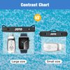 JOTO 2 Pack Waterproof Car Key FOB Case with Lanyard for Swimming Surfing, Small Waterproof Wallet Dry Bag for Money Credit ID Card Cash Coins -Black