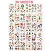 IDDFEVE 30 Sheets Christmas Temporary Tattoos for Kids – Festive Holiday Tattoo Stickers for Boys & Girls, Perfect for Christmas Gifts, Party Favors & Decorations