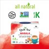 QuikTea Masala Chai Tea Latte - 10 Count Single Box - All Natural Preservative Free Authentic Chai