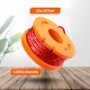 Eventronic 20 Pack WA0010 Trimmer String Compatible with Worx Weed Eater, 0.065" Autofeed Replacement Spool Trimmer Line for Worx Weed Eater (16 Line Spools + 4 Cap)