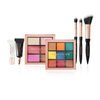 Profusion Cosmetics Artistry On The Go Makeup Kit, 9 Shade Eyeshadow and 6 Shade Face Palettes, 2 Eyeshadow and 1 Face Brush, 1 Face and Eye Primer (In The Tropics, 1)