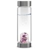 VitaJuwel ViA WELLNESS - Crystal Water Bottle with Amethyst, Rose Quartz & Clear Quartz