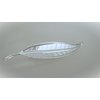 Gold or silver metal leaf alligator hair clip for fine thin hair (Primary color: Gold)