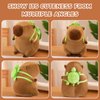 SHINUOER Capybara Plush Cute Capybara Stuffed Animal Kawaii Plush Toy with Turtle Backpack Capybara Gifts Cute Plush Pillow Birthday for Kids Boys Girls 9 Inch