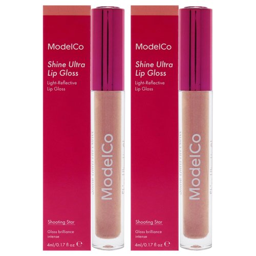 MODELCO Shine Ultra Lip Gloss - Shooting Star for Women - 0.17 oz Lip Gloss - Pack of 2