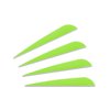 Letszhu Arrows Vanes 4 Inch Plastic Feather Fletching for DIY Archery Arrows 50 Pack (Neon Yellow)